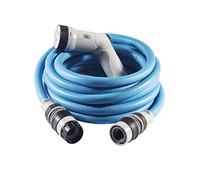FITT IKON 15 m - Tuyau d'arrosage extensible, compact, léger et prêt à l'emploi, avec pistolet multi-jet, Bleu