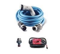 FITT IKON PLUS 15 m - Tuyau d'arrosage extensible, léger et prêt à l'emploi, avec pistolet multi-jet, Prise adaptateur pour robinet et support