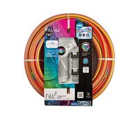 FITT NTS RED 5/8" (15 mm) 20m Kit Tuyau d'arrosage de jardin solide et malléable pour une utilisation intensive, avec pistolet multi-jet et raccords