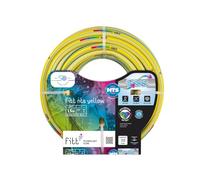 FITT NTS Yellow 3/4" (19 mm) 15 m, tuyau d'arrosage de jardin, robuste et malléable pour usage intensif