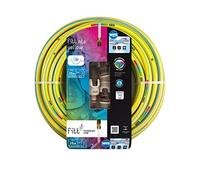 FITT NTS YELLOW 5/8" (15 mm) 25 m - Tuyau d'Arrosage pour Jardins pour Utilisation Intensive, avec Lance à Débit Réglable et Raccords