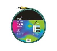 FITT PLUVIO 15 m - Tuyau d’arrosage plat perforé à trois voies pour l'irrigation à jet et à imprégnation, pour un usage semi-professionnel