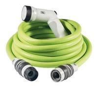FITT IKON 10 m - Tuyau d'arrosage extensible, compact, léger et prêt à l'emploi, avec pistolet multi-jet, Lime