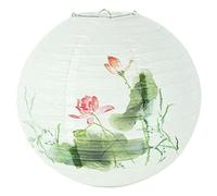 Fituenly Lanterne en Papier Rond Shade 30 Cm De Papier De Soie Décor des Lumières Suspendues De Style Oriental Chinois pour Le Restaurant Home