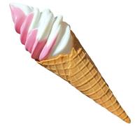 Fituenly Lot De 2 Cornets De Glace en Résine, Accessoires De Présentation pour Décoration De Boutiques, Photographie Simulation D'échantillons Alimentaires.