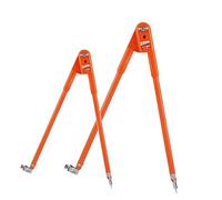 FITYLE 2 Compas/Set Compas à Crayons De Précision, Grand Diamètre - Orange L + S
