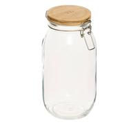 Five - Bocal de Conservation en Verre et Couvercle en Bois 2 L
