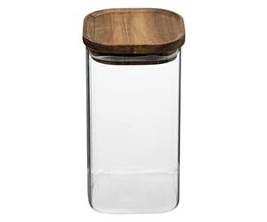 Five - Bocal hermétique en Verre et Bois 1.3 L