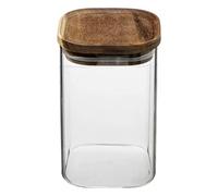 Five - Bocal hermétique en Verre et Bois 1 L