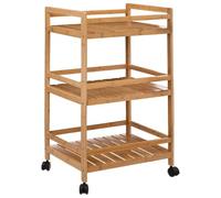 5five Desserte roulante Linha – bambou, 3 niveaux, H 74 cm