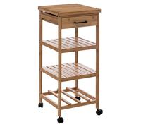 Five - Desserte roulante de Cuisine en Bambou H 90 cm