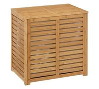 5five Simply Smart | Panier à linge - Sicela - 100 L - Bambou - Moderne et fonctionnel - Avec couvercle et 2 compartiments