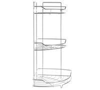 Five INSTANT D O Étagère de Douche d'angle en métal chromé - 3 étagères 13345 Argent
