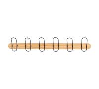 Five - Patère 6 Crochets en Bois et Métal L 77 cm