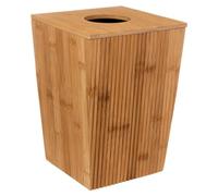 Five - Poubelle de salle de bain 6L en Bambou avec couvercle, Beige