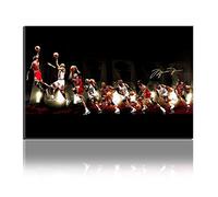 Five-Seller Peinture Sur Toile Michael Jordan Jouer Toutes Sortes De Mouvements Classiques Mur D'images Art Basket Star Affiche Pour La Décoration De La Maison (50_x_70_cm)