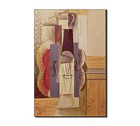 Five-Seller Violon Suspendu Au Mur De Pablo Picasso Reproduction De Beaux-arts De Toile Imprimée Sur Du Mur De Toile Art Gi Pour Les Décorations Pour La Maison (Pas de cadre,50_x_70_cm)