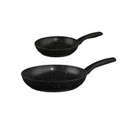 Five - Set de 2 Poêles en Aluminium Noir D 20 & D 26 cm Tous Feux y Compris Induction