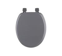 Paris Prix - Abattant WC 5five Simply Smart COLORAMA en bois laqué 43 cm Gris