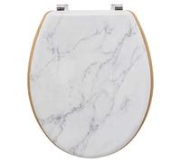 FIVE Simply Smart - Abattant WC Imprimé Marbre "Léa" 46cm Blanc