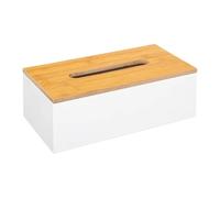 Five Simply Smart - Boîte à Mouchoirs Déco Modern 25cm Blanc