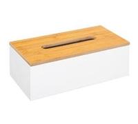 5five Boîte à mouchoirs Modern 25 cm MDF avec couvercle Blanc