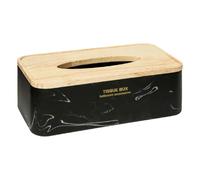 5five Boîte à mouchoirs déco Léa – 25 cm – Noir