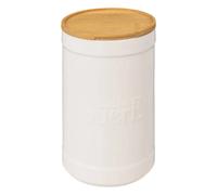 Paris Prix – Boîte à sucre « Naturéo » – céramique ronde 19 cm – blanc