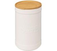 Paris Prix – Boîte à sucre « Naturéo » – céramique ronde 19 cm – blanc