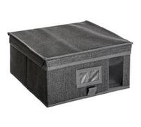 FIVE Simply Smart - Boîte de Rangement "Dressing" 30x30cm Gris Foncé Gris G