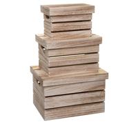 Five simply smart Boîtes cagettes de rangement - Marron