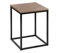 Five Simply Smart - Bout de canapé en bois et métal CHEVRONS - Beige et noir