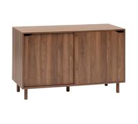 Five Simply Smart - Buffet 2 portes coulissantes effet noyer SLIDY - Marron