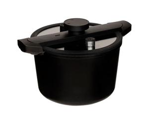 FIVE Simply Smart - Cocotte Basse Pression "Couvercle" 34cm Noir