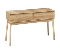 5five - Console 2 tiroirs Effet chêne Naturel abana
