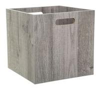 Panier 31x31cm ""Mix N' Modul"" effet chêne gris - 5 five simply smart
