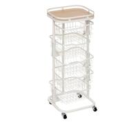 Five simply smart Desserte 5 paniers rotatifs - Blanc