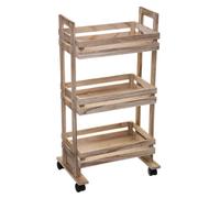 5five - desserte à roulettes 3 étages en bois cagette