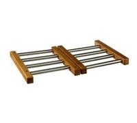 FIVE Simply Smart - Dessous de Plat Extensible Bambou & Inox 35cm Gris Marron G