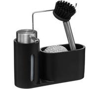 Five Simply Smart - Distributeur de savon avec poignée, avec éponge et brosse - Noir Noir G