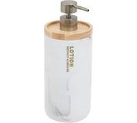 Paris Prix Distributeur de savon Lea effet marbre en polyrésine 842 ml Blanc