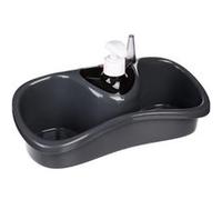 Distributeur de Savon & Porte Éponge Spon 25cm Gris
