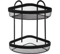 5five Mayaj étagère d'angle à 2 niveaux 33 cm noir