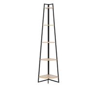 5five – Étagère d'angle Aliaj – 5 niveaux bois et métal H 180 cm – Naturel