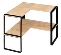 5five - étagère d angle 2 niveaux blackwood