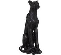 Atmosphera - Statuette léopard Artificiel - Noir - résine H90 cm