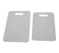 FIVE Simply Smart - Lot de 2 Planches à Découper Effet Pierre "Tom" 34cm Blanc Blanc