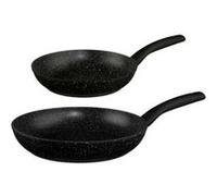 5five Poêles Caractère en aluminium 24 & 28 cm – Lot de 2 Noir