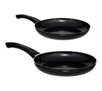 5five Lot de 2 poêles induction en aluminium 24-28 cm noir