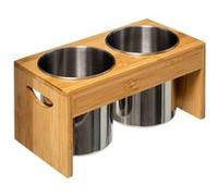 FIVE Simply Smart - Lot de 2 Pots à Ustensiles "Bambou" 23cm Naturel Marron G